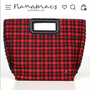 Nanamacs Red Plaid Hand Bag